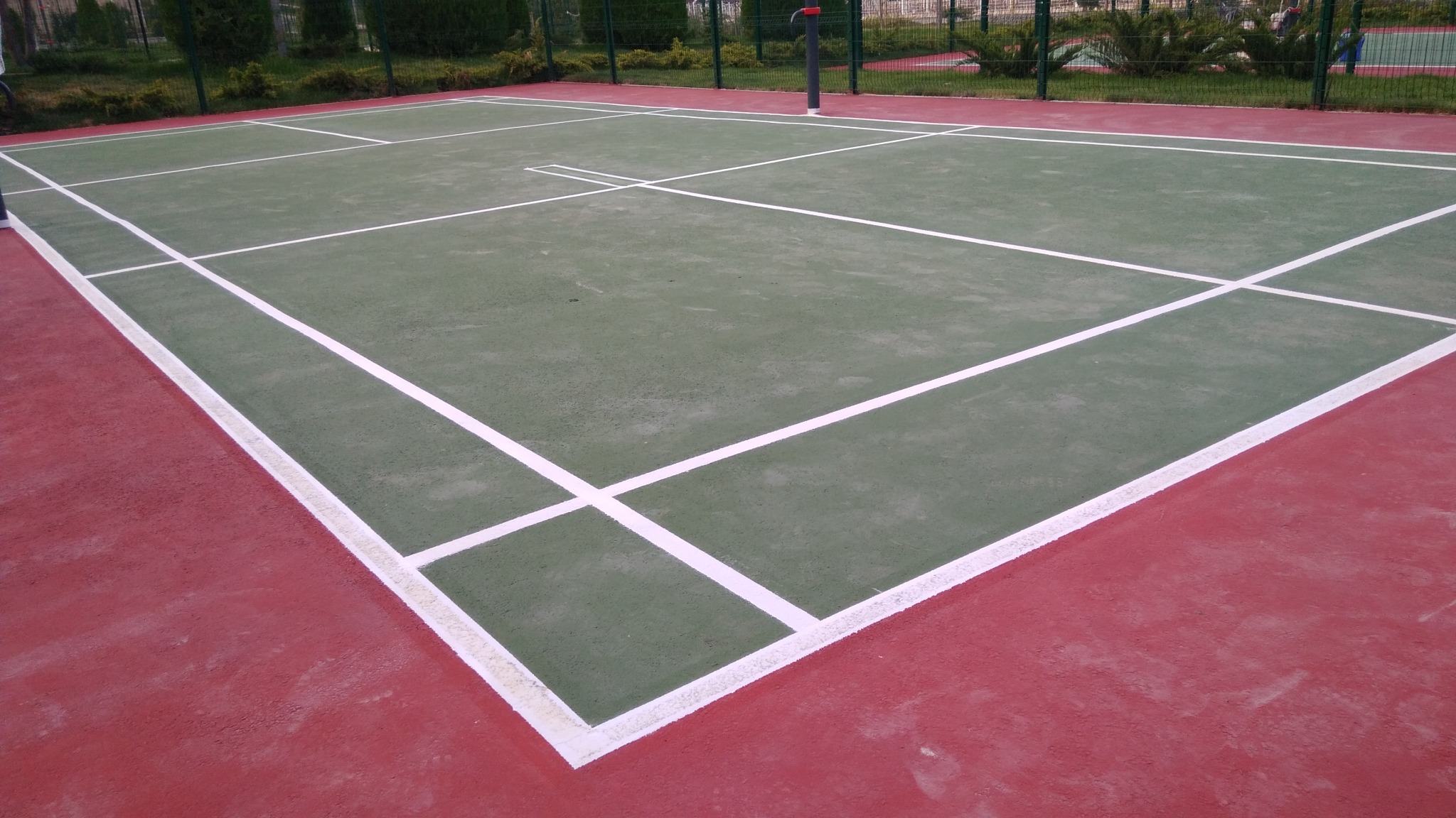 Sport court marking