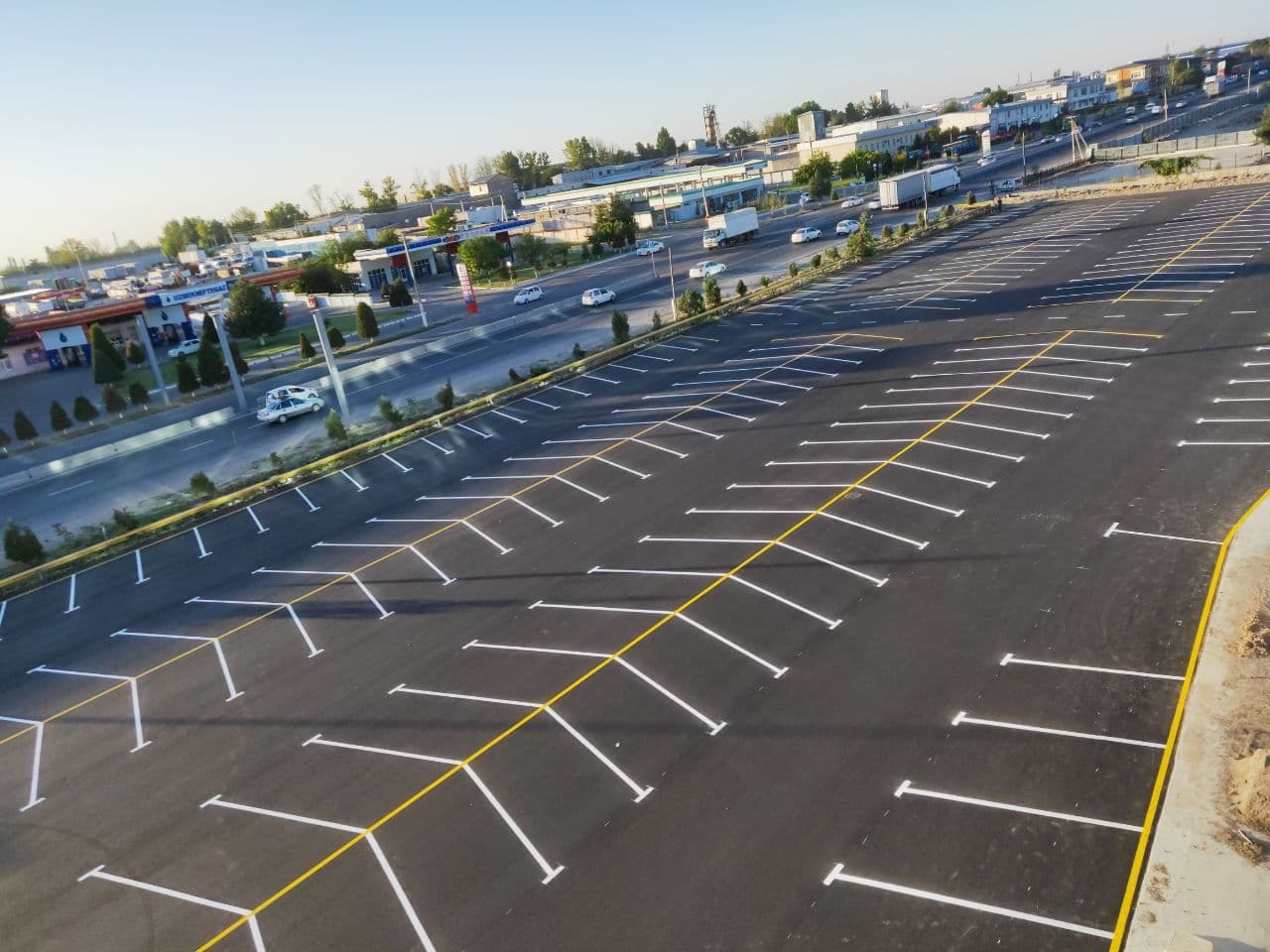 Parking lot marking
