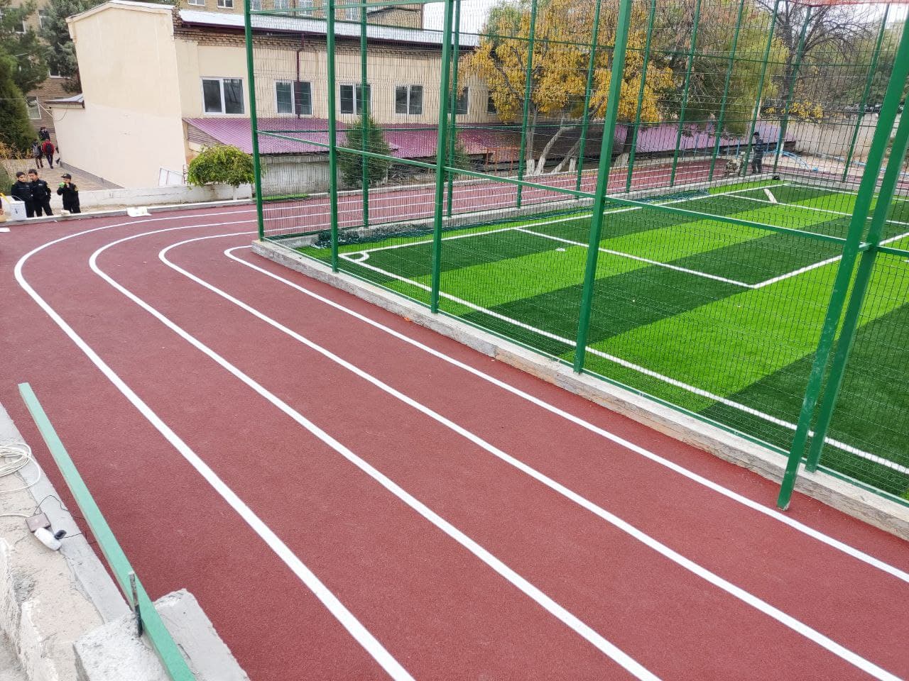 Modern parking area